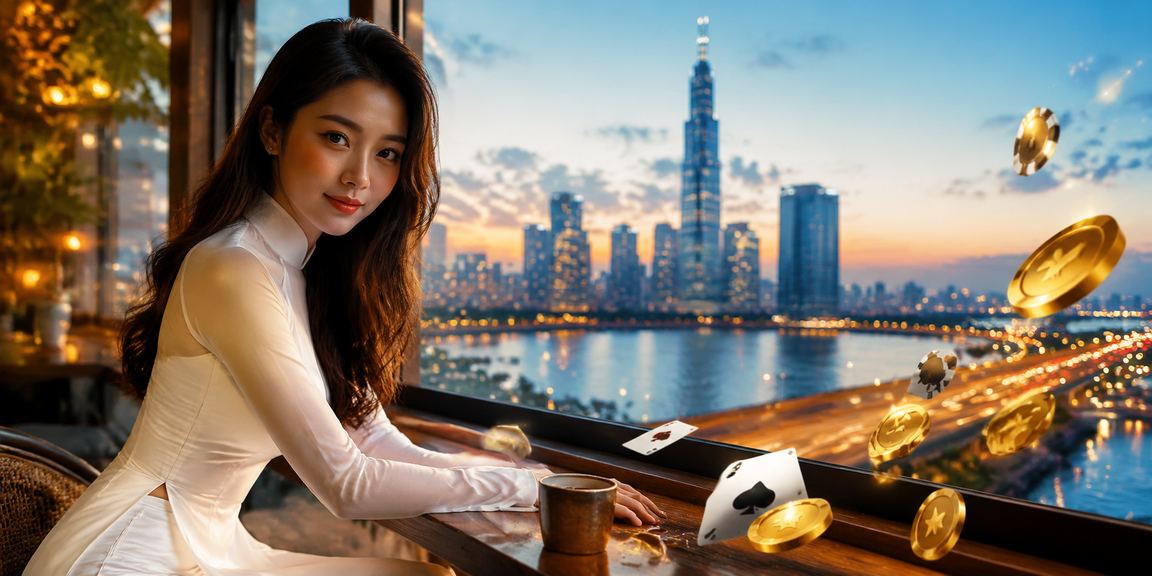 Không gian Thành phố Hồ Chí Minh với trò chơi bài và áo dài truyền thống