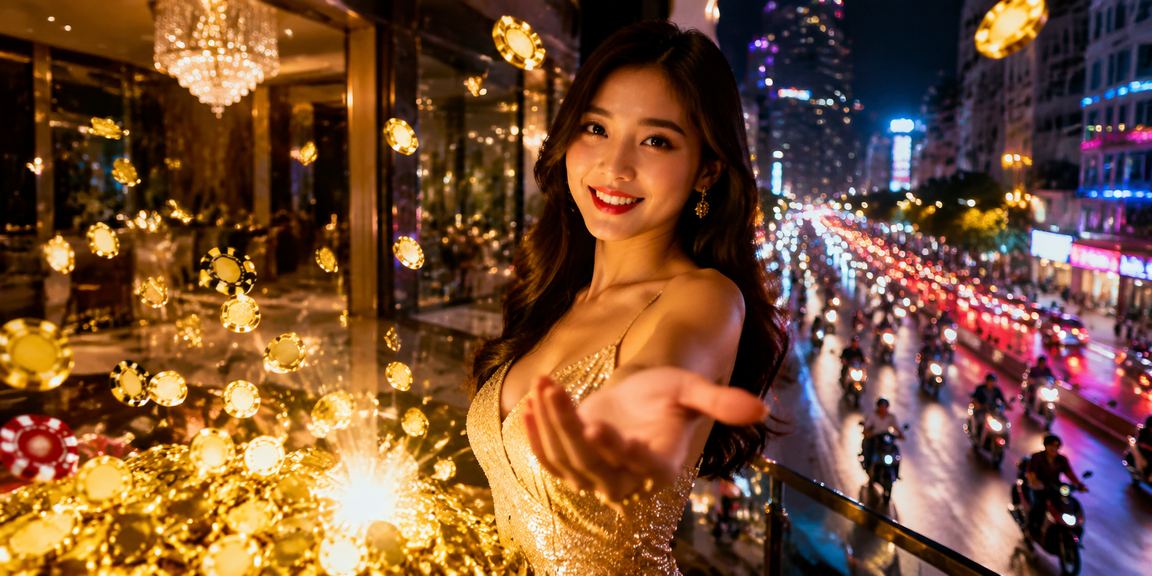 Khung cảnh casino và cá cược Việt Nam minh họa trải nghiệm ưu đãi trên mobile